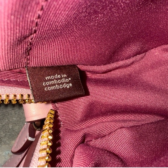 COACH Mini Jamie Camera Bag in Signature Canvas - Powder Pink with Gold Hardware - Picture 11 of 11